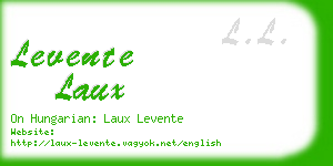 levente laux business card